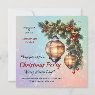 Customisable Christmas invite