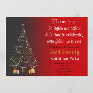 Customisable Christmas Party Invite