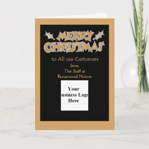 Customisable Christmas Photo Card for Business