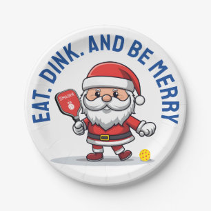Customisable 🎅Christmas pickleball   Paper Plate