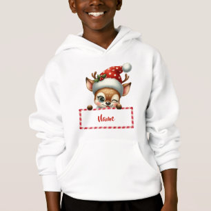 Customisable Christmas Reindeer & Candy Cane