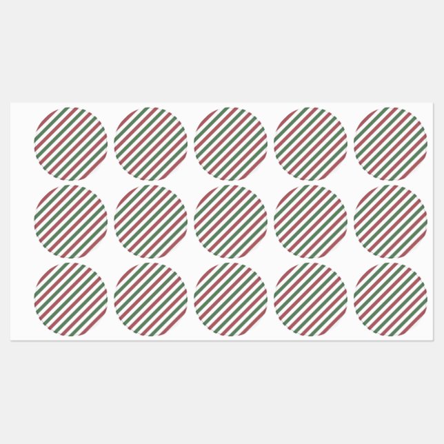 Customisable Christmas Stripes (Sheet)