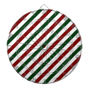 Customisable Christmas Stripes Dartboard