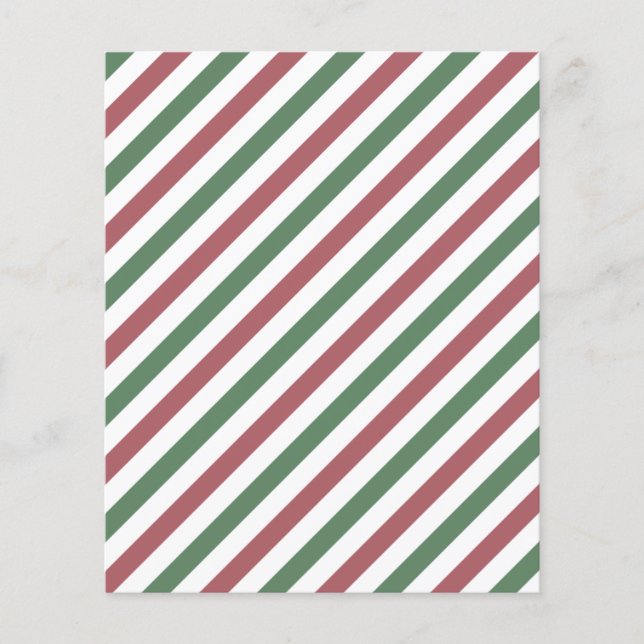 Customisable Christmas Stripes Flyer (Front)