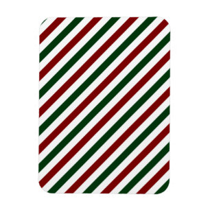 Customisable Christmas Stripes Magnet