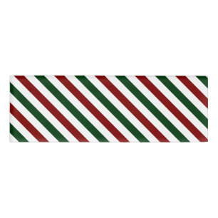 Customisable Christmas Stripes Name Tag