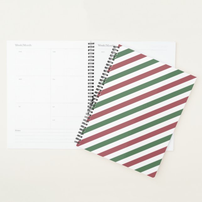 Customisable Christmas Stripes Planner (Display)