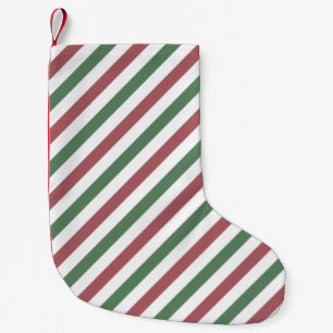 Customisable Christmas Stripes Small Christmas Stocking