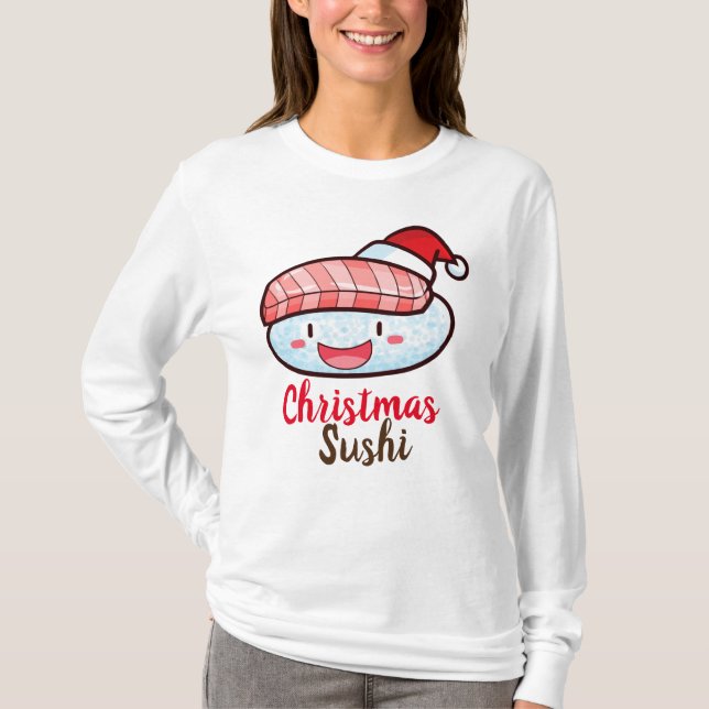 Customisable Christmas Sushi Women's T-Shirts (Front)