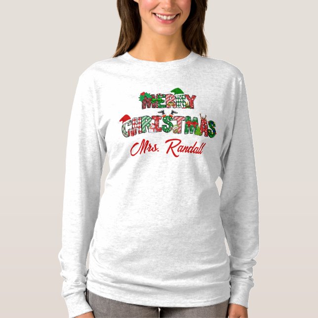 Customisable Christmas T-Shirt (Front)