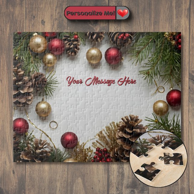 Customisable Christmas Themed Jigsaw Puzzle (Customizable Christmas Themed Jigsaw Puzzle)