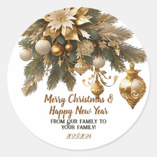 Customisable Christmas wish sticker