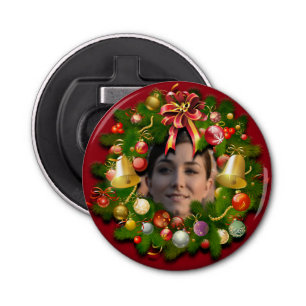 Customisable Christmas Wreath Bottle Opener