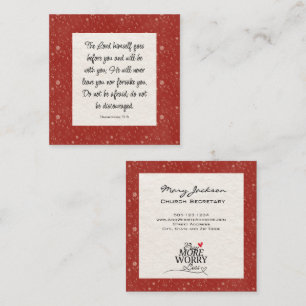 Customisable Church Business Card