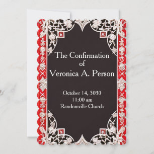Customisable Church Confirmation Invitation