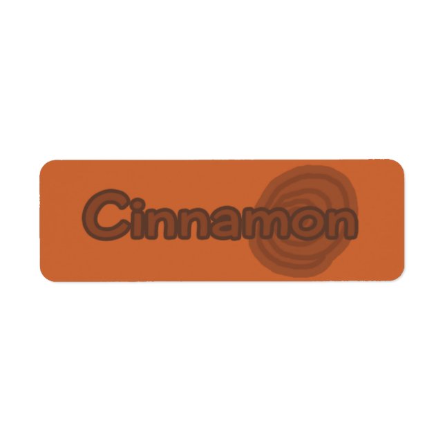 Customisable Cinnamon Bakery Labels (Front)