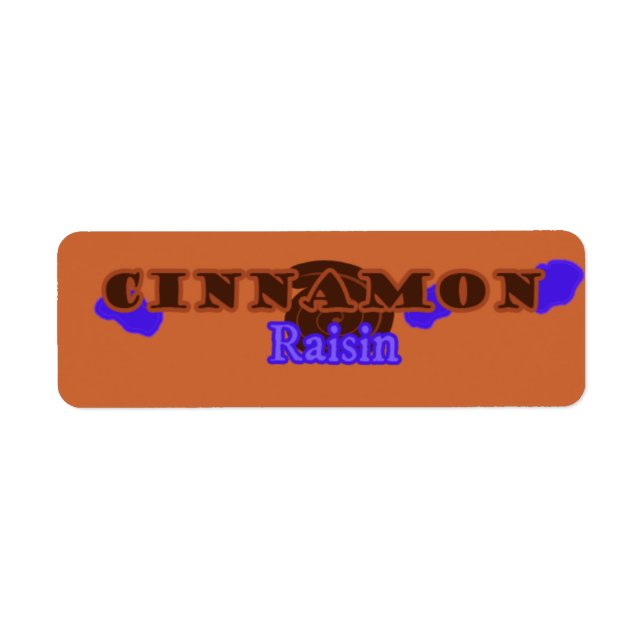 Customisable Cinnamon Raisin Bakery Labels (Front)