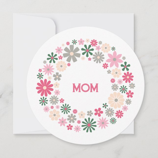Customisable Circle of Joy (Fusion) - Mother's Day Card (Front)