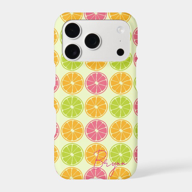 Customisable Citrus iPhone Case (Back)