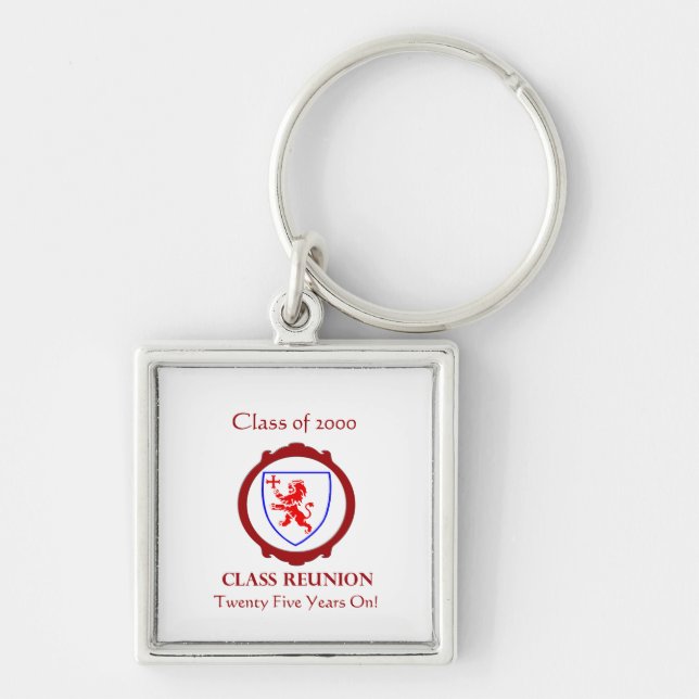 CUSTOMISABLE Class of 2000 Class Reunion Keychain (Front)