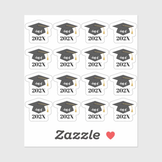 Customisable Class Of 202X Senior Graduation Hat  (Sheet)