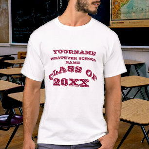 Customisable Class Of Shirts