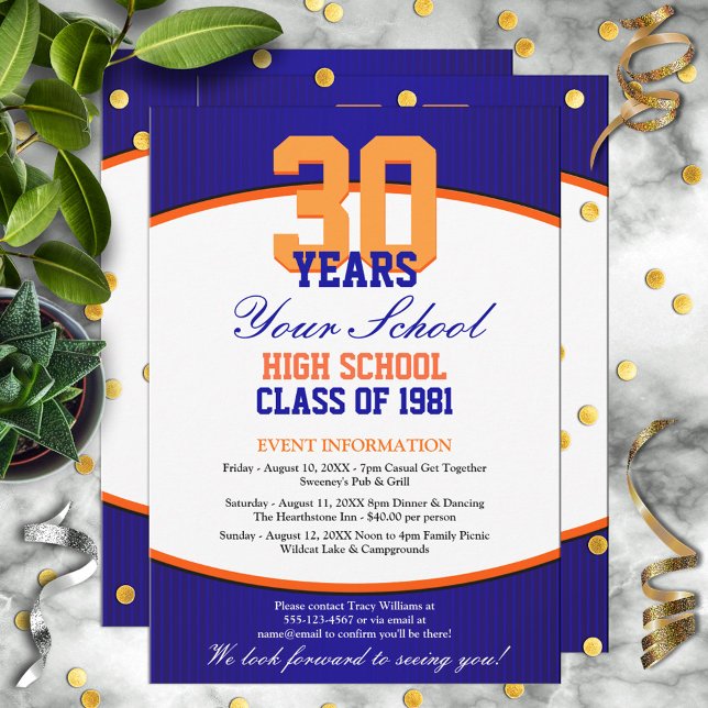 Customisable Class Reunion Invitation (Creator Uploaded)