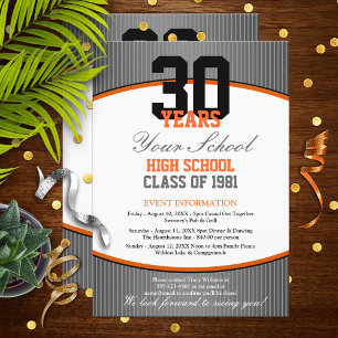 Customisable Class Reunion Invitation