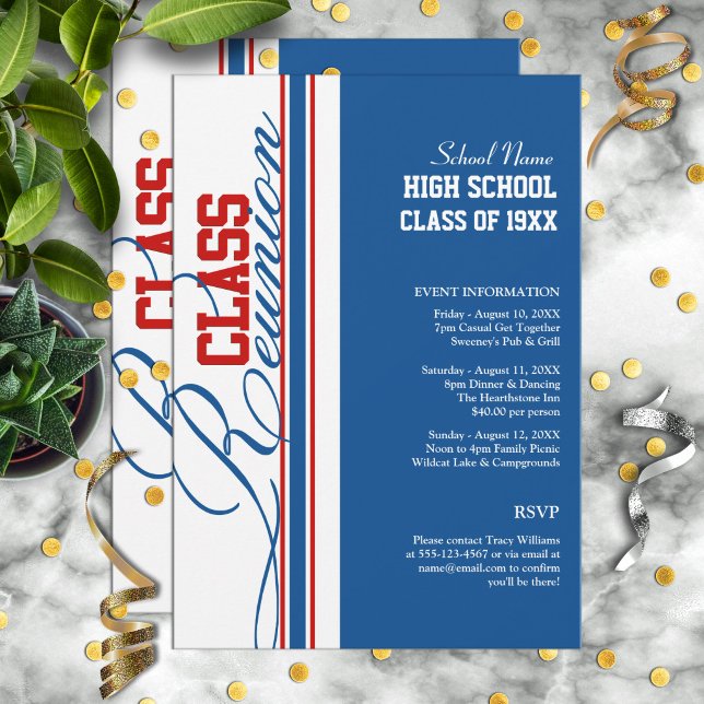 Customisable Class Reunion Invitations (Creator Uploaded)