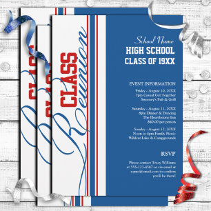 Customisable Class Reunion Invitations