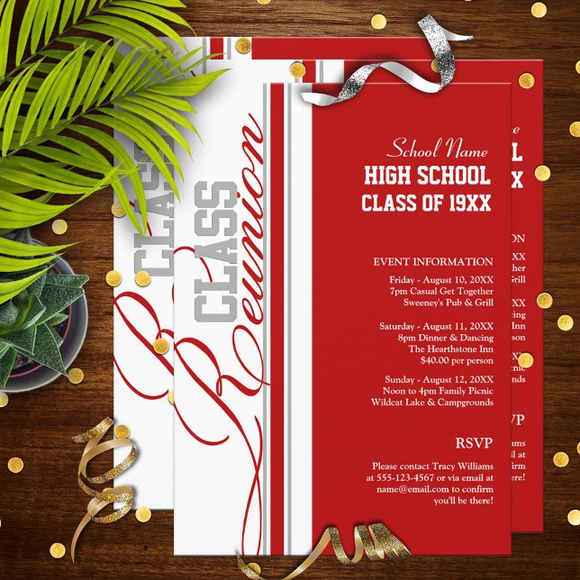 Customisable Class Reunion Invitations (Creator Uploaded)