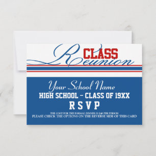 Customisable Class Reunion RSVP