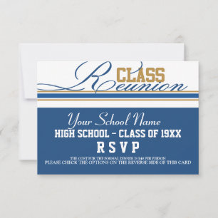 Customisable Class Reunion RSVP