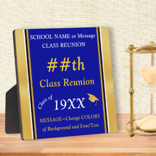 Customisable, Class Reunion Sign for Table Plaque