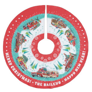 Customisable Classic Cars Brushed Polyester Tree Skirt