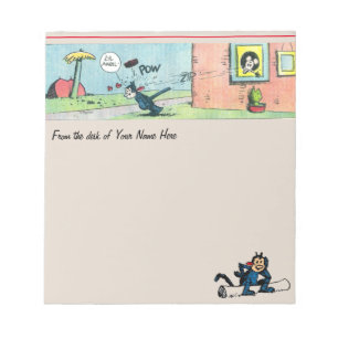 Customisable Classic Cartoon Notepad (w/Your Name)