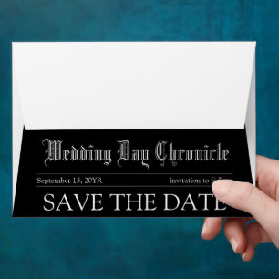 Customisable Classic Elegant Wedding Unique Script Envelope