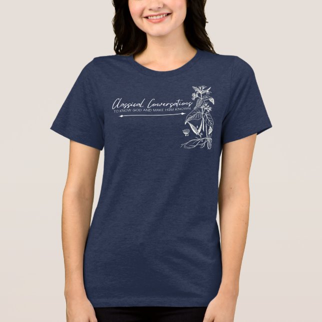 Customisable Classical Conversations Tri-Blend Shirt (Front)