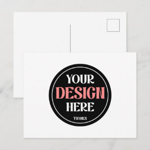 Customisable, clean, stylish & sophisticated  postcard