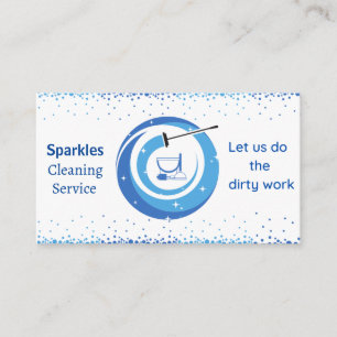 Customisable Cleaning Service Business Card