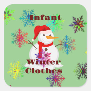 Customisable Clothing Storage or Gifting Ideas  Square Sticker