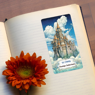 Customisable Cloud Castle Bookplate