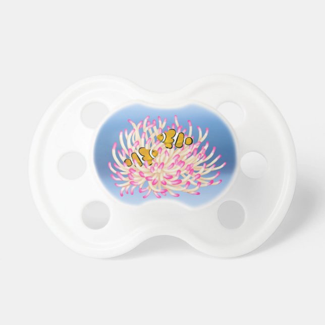 Customisable Clown Anemone Fish Pacifier (Front)