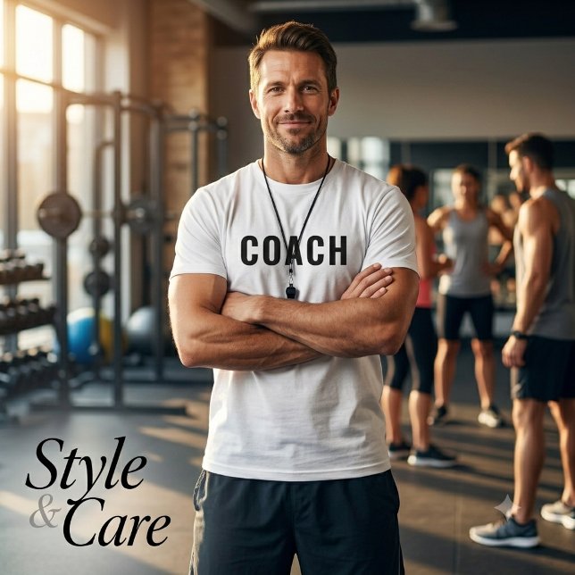 Customisable COACH Text Statement T-Shirt (Customizable COACH Text Statement T-Shirt)