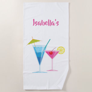 Customisable Cocktail Beach Towel