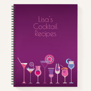 Customisable Cocktail Recipes Book