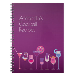 Customisable Cocktail Recipes Notebook