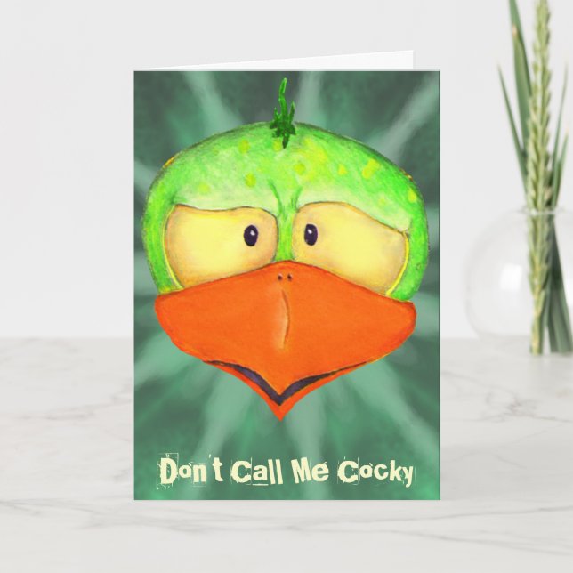 Customisable Cocky Greeting Card (Front)