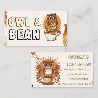Customisable Coffee Business Branding Card