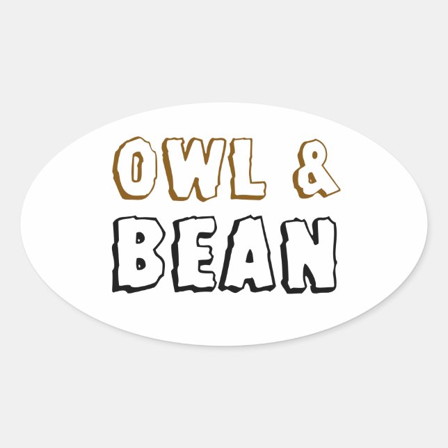 Customisable Coffee Business Branding Oval Sticker (Front)